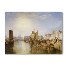 Obraz na płótnie William Turner "Port w Dieppe" - reprodukcja