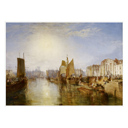 Plakat samoprzylepny William Turner "Port w Dieppe" - reprodukcja