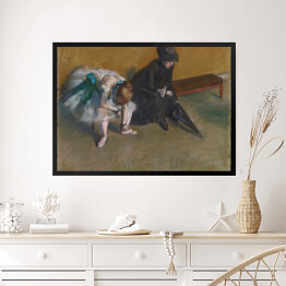 Obraz w ramie Edgar Degas "Oczekiwanie" - reprodukcja