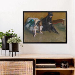 Obraz w ramie Edgar Degas "Oczekiwanie" - reprodukcja