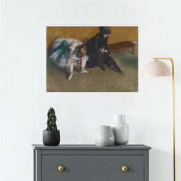 Plakat samoprzylepny Edgar Degas "Oczekiwanie" - reprodukcja