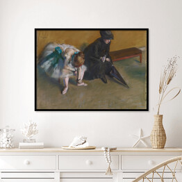 Plakat w ramie Edgar Degas "Oczekiwanie" - reprodukcja