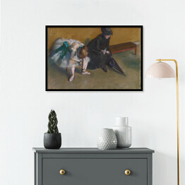 Plakat w ramie Edgar Degas "Oczekiwanie" - reprodukcja