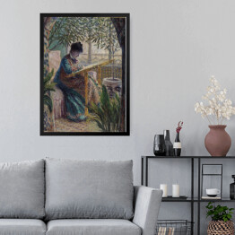 Obraz w ramie Claude Monet Haft Madame Monet Reprodukcja obrazu