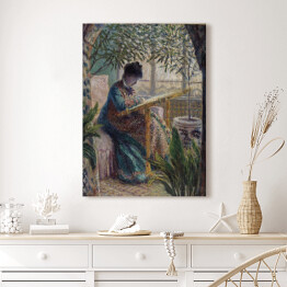 Obraz klasyczny Claude Monet Haft Madame Monet Reprodukcja obrazu
