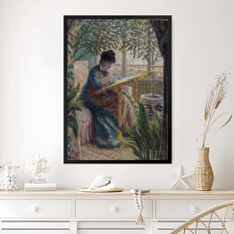 Obraz w ramie Claude Monet Haft Madame Monet Reprodukcja obrazu