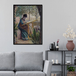 Plakat w ramie Claude Monet Haft Madame Monet Reprodukcja obrazu