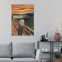 Plakat samoprzylepny Edvard Munch "Krzyk" - reprodukcja