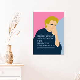 Plakat samoprzylepny Cytat - Maria Skłodowska Curie 