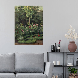 Plakat Camille Pissarro Różany ogród. Reprodukcja