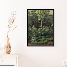 Plakat w ramie Camille Pissarro Różany ogród. Reprodukcja