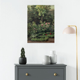 Plakat Camille Pissarro Różany ogród. Reprodukcja