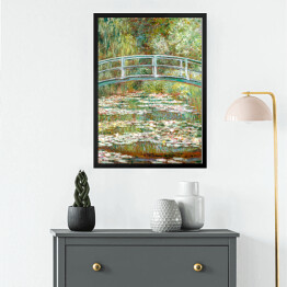 Obraz w ramie Claude Monet Bridge over a Pond of Water Lilies. Reprodukcja obrazu