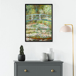Plakat w ramie Claude Monet Bridge over a Pond of Water Lilies. Reprodukcja obrazu