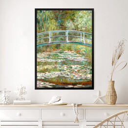 Obraz w ramie Claude Monet Bridge over a Pond of Water Lilies. Reprodukcja obrazu