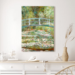 Obraz na płótnie Claude Monet Bridge over a Pond of Water Lilies. Reprodukcja obrazu
