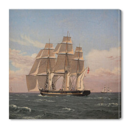 Obraz na płótnie C. W. Eckersberg The corvette Najaden under sail Reprodukcja obrazu