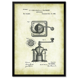 Obraz klasyczny J. C. Milligan, J. Chaumont - patenty na rycinach vintage