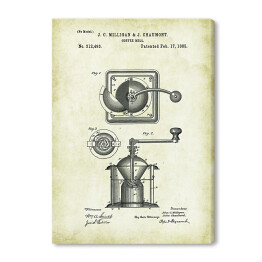 Obraz na płótnie J. C. Milligan, J. Chaumont - patenty na rycinach vintage