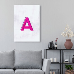 Obraz na płótnie Kolorowe litery z efektem 3D - "A"