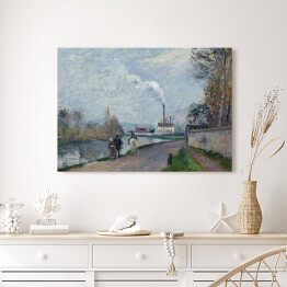 Camille Pissarro "Oise w pobliżu Pontoise w pochmurną pogodę" - reprodukcja