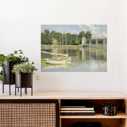 Plakat Claude Monet Most w Argenteuil. Reprodukcja obrazu