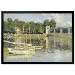 Plakat w ramie Claude Monet Most w Argenteuil. Reprodukcja obrazu