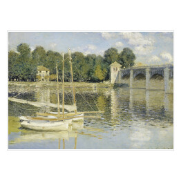 Plakat samoprzylepny Claude Monet Most w Argenteuil. Reprodukcja obrazu