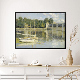 Obraz w ramie Claude Monet Most w Argenteuil. Reprodukcja obrazu