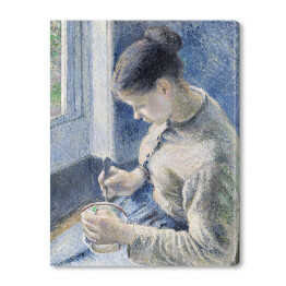 Obraz na płótnie Camille Pissarro Młoda kobieta przy kawie. Reprodukcja