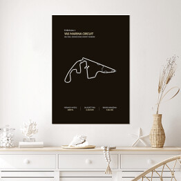 Plakat Yas Marina Circuit - Tory wyścigowe Formuły 1