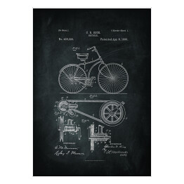 Plakat C. D. Rice - patenty na rycinach - czarno białe