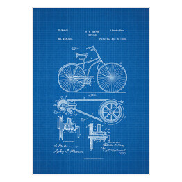 Plakat C. D. Rice - patenty na rycinach blueprint