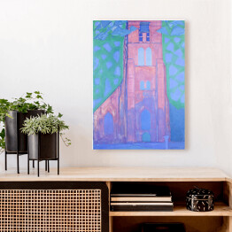 Obraz na płótnie Piet Mondriaan "Church tower at Domburg"