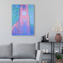 Obraz klasyczny Piet Mondriaan "Church tower at Domburg"