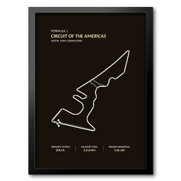 Obraz w ramie Circuit of the Americas - Tory wyścigowe Formuły 1