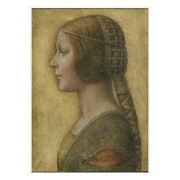 Plakat Leonardo da Vinci La Bella Principessa Reprodukcja obrazu