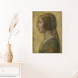 Plakat Leonardo da Vinci La Bella Principessa Reprodukcja obrazu