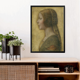 Obraz w ramie Leonardo da Vinci La Bella Principessa Reprodukcja obrazu