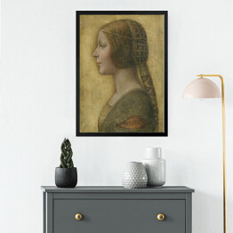 Obraz w ramie Leonardo da Vinci La Bella Principessa Reprodukcja obrazu