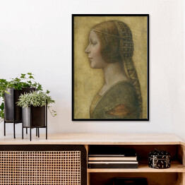Plakat w ramie Leonardo da Vinci La Bella Principessa Reprodukcja obrazu