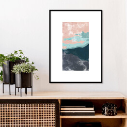 Plakat w ramie Pastelowa abstrakcja - morze