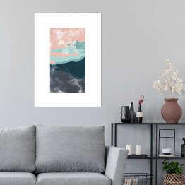 Plakat Pastelowa abstrakcja - morze