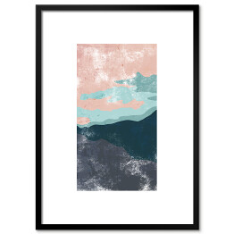 Obraz klasyczny Pastelowa abstrakcja - morze