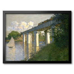 Obraz w ramie Claude Monet "Most kolejowy w Argente" - reprodukcja