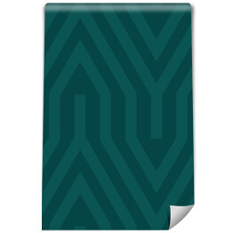 Tapeta samoprzylepna w rolce Tapeta wzór geometryczny - elegancka butelkowa zieleń