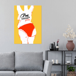Plakat samoprzylepny Queen - "Fat bottomed girls"