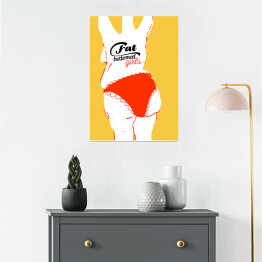 Plakat samoprzylepny Queen - "Fat bottomed girls"