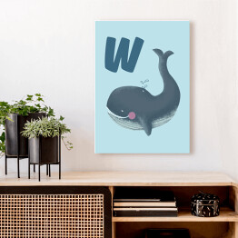Obraz klasyczny Alfabet - W jak wieloryb