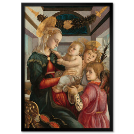 Obraz klasyczny Sandro Botticelli Madonna i anioły. Reprodukcja